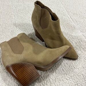 BP Suede Tan Ankle Booties